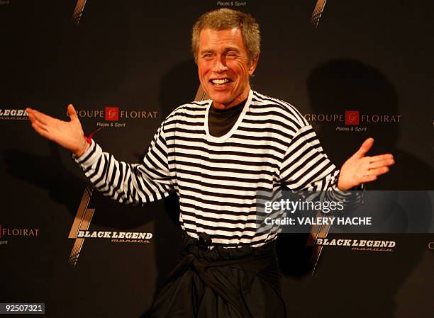 French movie maker and photographer Jean-Paul Goude poses during the Black Legend inauguration photocall, on October 29, 2009 in Monaco. AFP PHOTO...