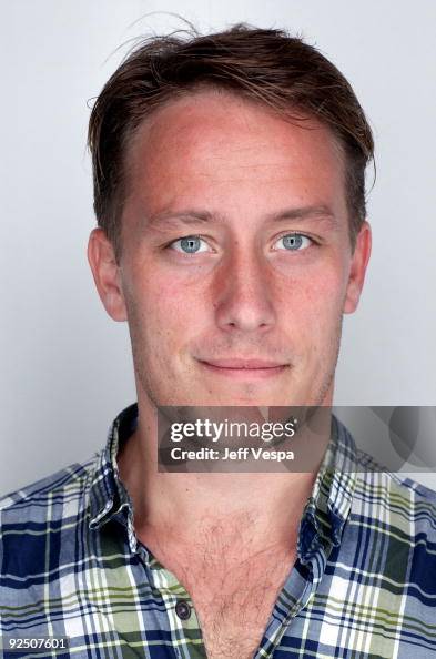 Writer Anders Frithiof August poses for a portrait during the 2009