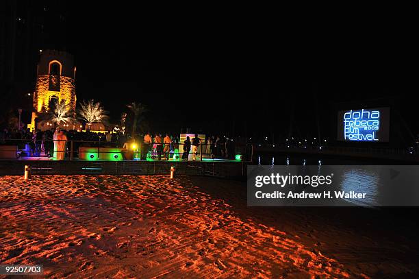 General view of atmosphere during the festival's opening night party at the Four Seasons Doha during the 2009 Doha Tribeca Film Festival on October...