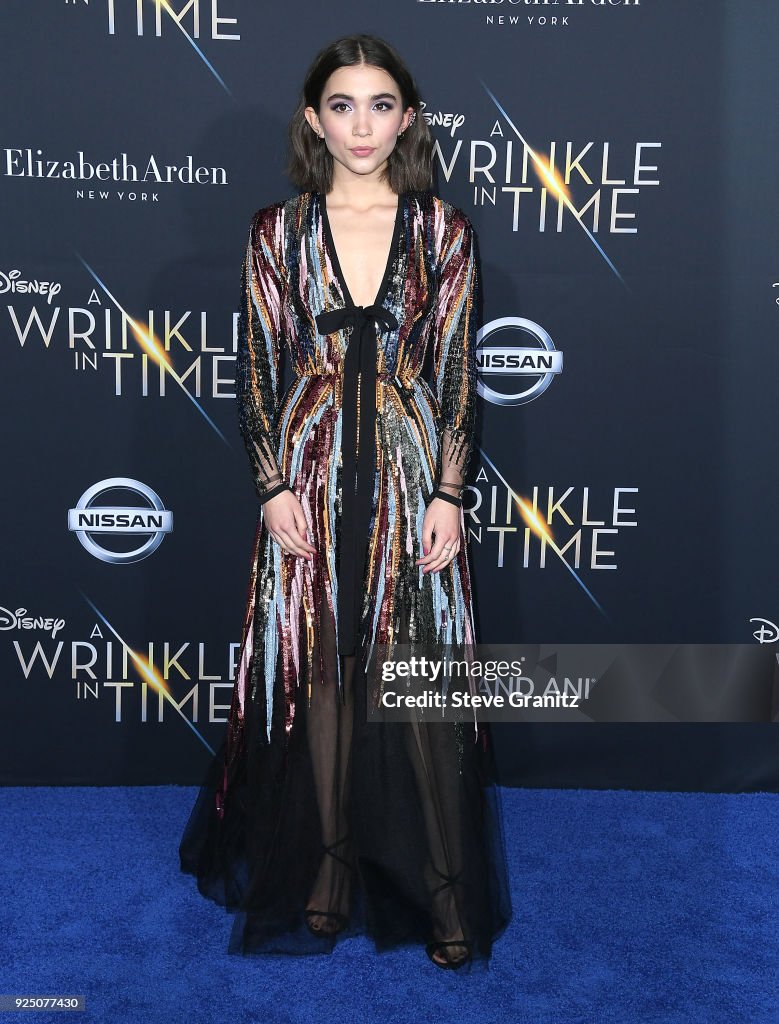 Premiere Of Disney's "A Wrinkle In Time" - Arrivals