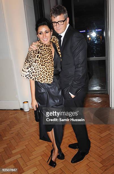 Jay Jopling and Serena Rees attend the Closing Gala Afterparty for 'Nowhere Boy' during the Times BFI 53rd London Film Festival at One Marylebone on...
