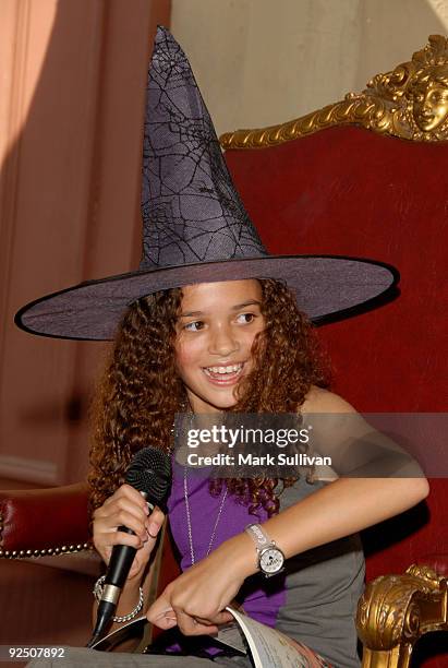 Actress Madison Pettis attends Camp Ronald McDonald For Good Times 17th Annual Halloween Carnival at Universal Studios Hollywood on October 25, 2009...