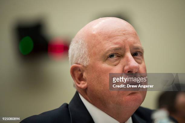 Thomas Moriarty, executive Vice President and general counsel at CVS Health, testifies during a House Judiciary Subcommittee hearing on the proposed...