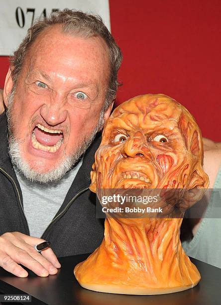 Robert Englund promotes "Hollywood Monster" at Bookends on October 28, 2009 in Ridgewood, New Jersey.