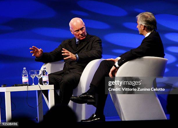 Jean Claude Biver speaks during the 2009 World Business Forum on October 29, 2009 in Milan, Italy. The Italian 6th edition of the WBF will run for...