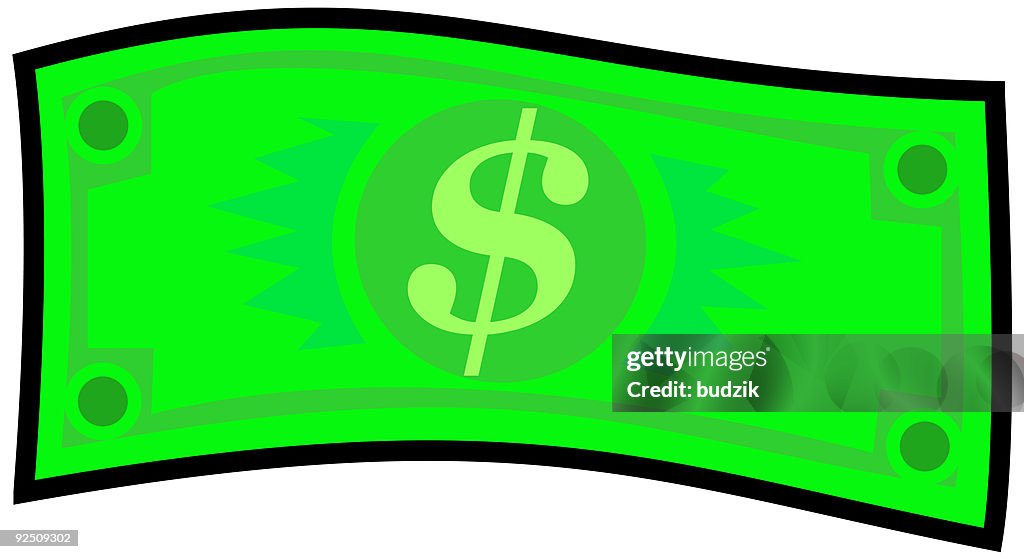 Dollar cash - Vector money