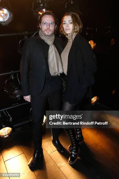 Alexandre de Betak and his wife Sofia Sanchez de Betak attend the Saint Laurent show as part of the Paris Fashion Week Womenswear Fall/Winter...