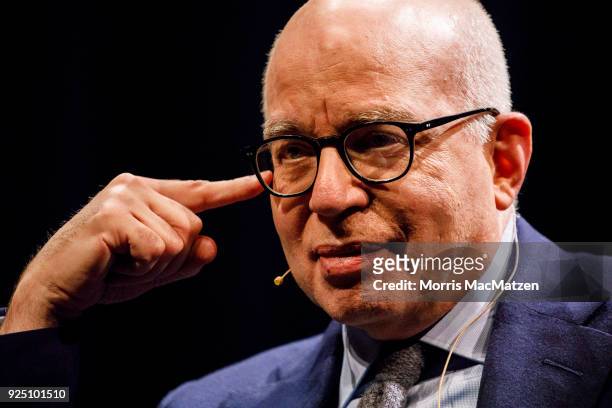 Michael Wolff, author of "Fire and Fury: Inside the Trump White House," speaks about the book with Josef Joffe, publisher of the German newspaper Die...