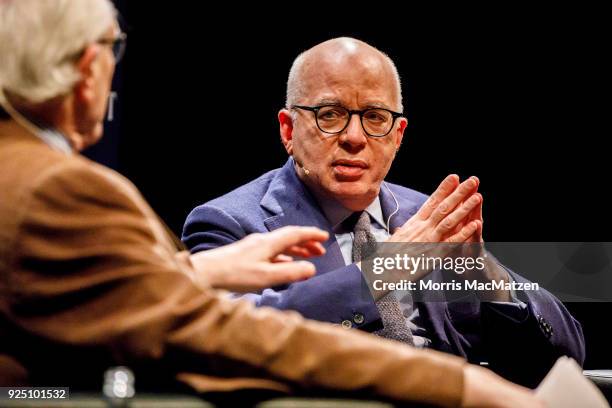 Michael Wolff, author of "Fire and Fury: Inside the Trump White House," speaks about the book with Josef Joffe , publisher of the German newspaper...