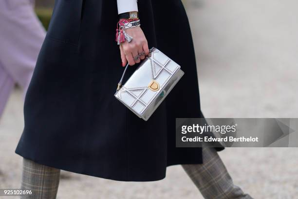 Dior bag , outside Dior, during Paris Fashion Week Womenswear Fall/Winter 2018/2019, on February 27, 2018 in Paris, France.