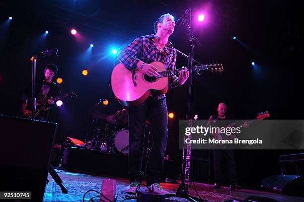 British singer James Morrison performs at Alcatraz club on October 29, 2009 in Milan, Italy.