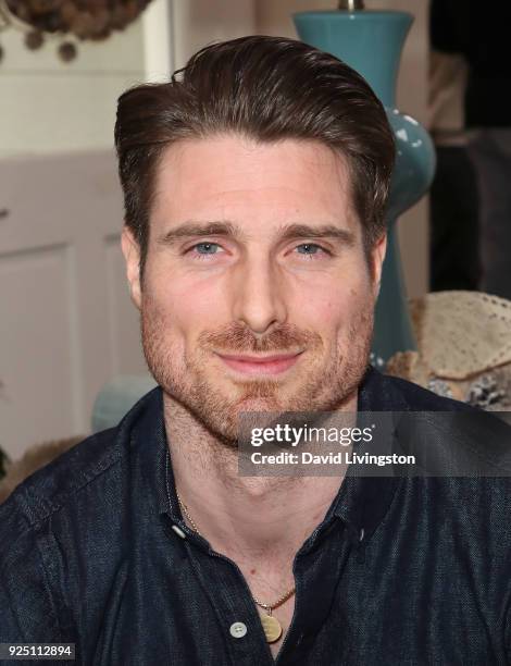 Actor Marcus Rosner visits Hallmark's "Home & Family" at Universal Studios Hollywood on February 27, 2018 in Universal City, California.