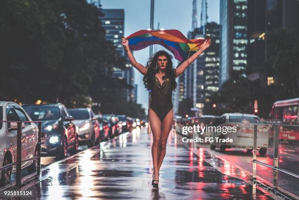 proud to be gay - rainy day in sao paulo stock pictures, royalty-free photos & images