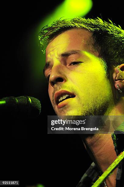 British singer James Morrison performs at Alcatraz club on October 29, 2009 in Milan, Italy.