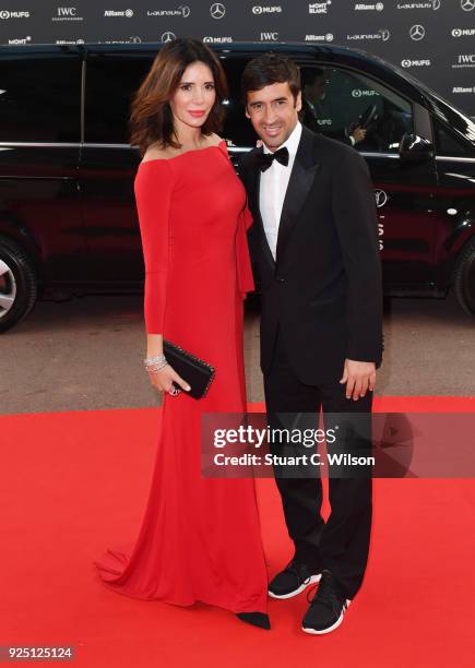 Laureus Academy Member Raul and Mamen Fernandez attends the 2018 Laureus World Sports Awards at Salle des Etoiles, Sporting Monte-Carlo on February...