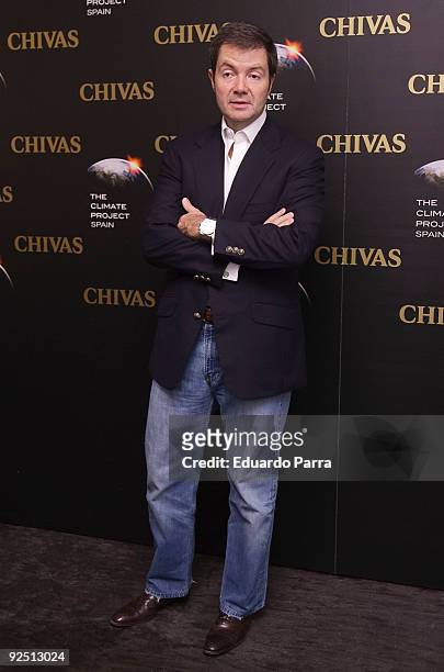 Designer Javier Larrainzar attends The Climate Project photocall at Chivas Studio on October 29, 2009 in Madrid, Spain.