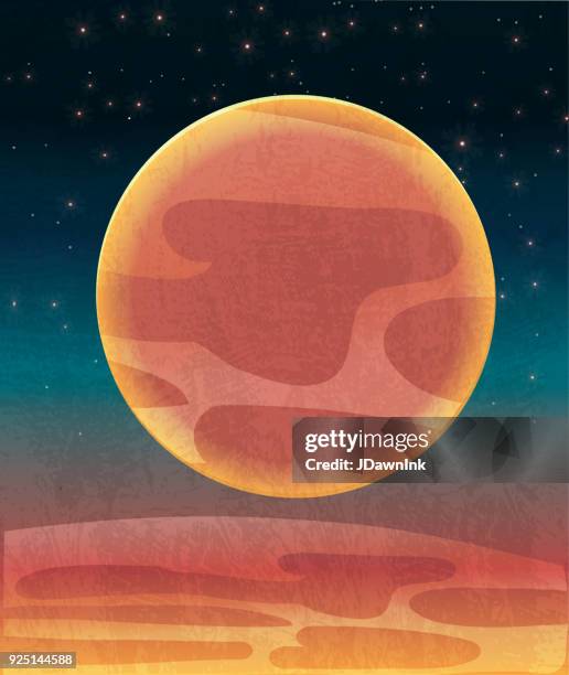 mars planet background - mars exploration stock illustrations