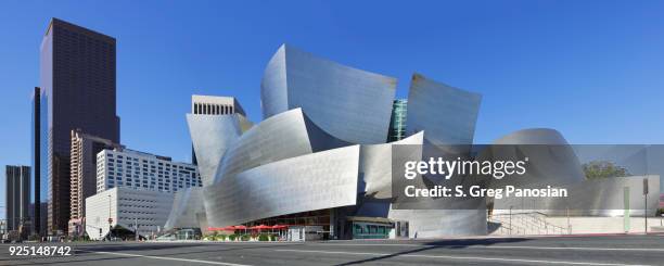 disney concert hall - grand avenue - los angeles - walt disney concert hall stockfoto's en -beelden