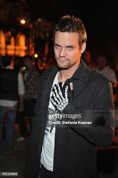 Actor Shane West attends the grand opening of "Pandora" at Vibiana on October 27, 2009 in Los Angeles, California.