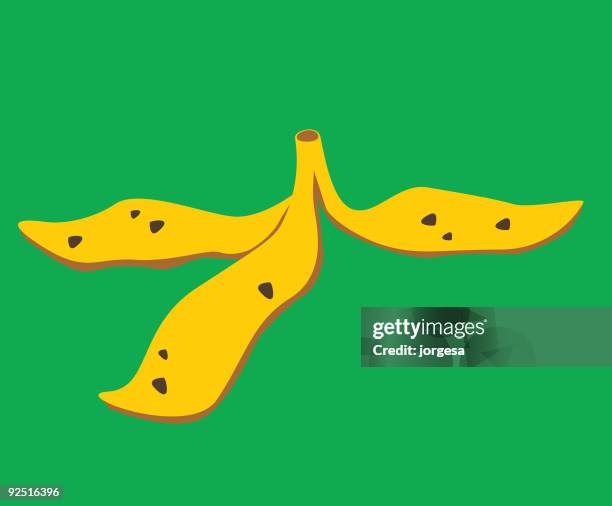 banana. - ausrutschen stock-grafiken, -clipart, -cartoons und -symbole