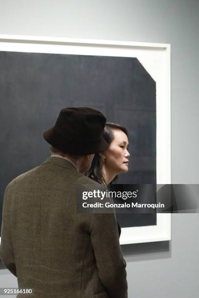 Woody Allen and Soon-Yi Previn during the The Art Show Gala Preview at Park Avenue Armory on February 27, 2018 in New York City.