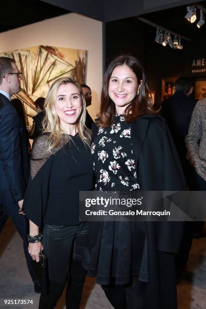 Joia Kazam and Erica Samuels during the The Art Show Gala Preview at Park Avenue Armory on February 27, 2018 in New York City.