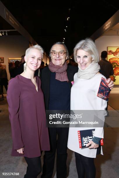 Nicole Berry, Alessandro Manzo and Fiamma Arditi during the The Art Show Gala Preview at Park Avenue Armory on February 27, 2018 in New York City.