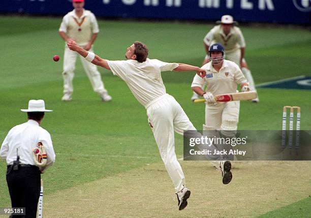 Mark Harrity of South Australia in action during the 1999/2000 Pura Milk Cup match played between the Victorian Bushrangers and the Southern Redbacks...