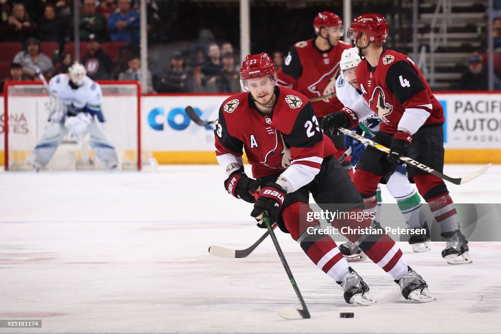 Vancouver Canucks v Arizona Coyotes