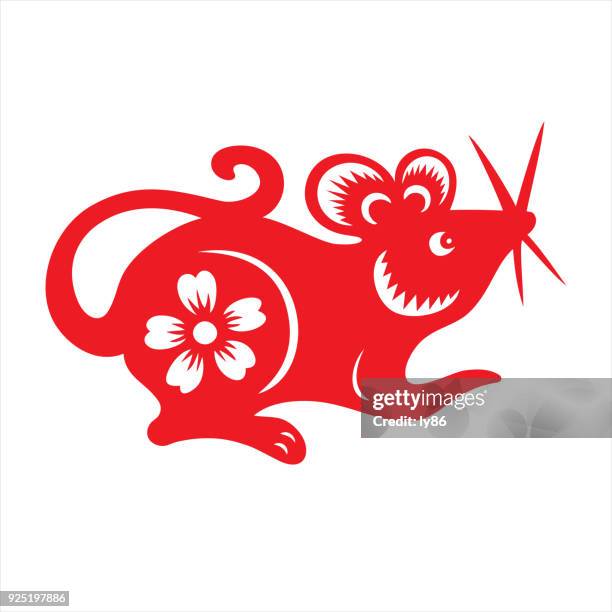 ilustraciones, imágenes clip art, dibujos animados e iconos de stock de rata, signo del zodiaco - rat