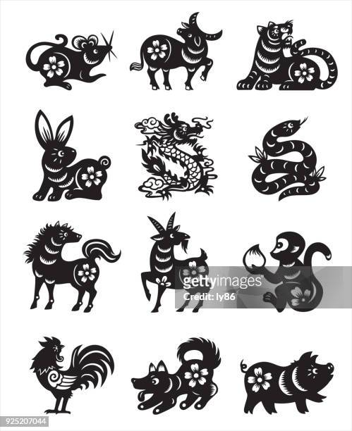 中國生肖標誌 - asian ox 幅插畫檔、美工圖案、卡通及圖標