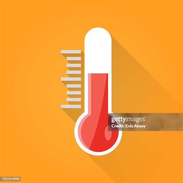 溫度計平面圖標 - thermometer 幅插畫檔、美工圖案、卡通及圖標