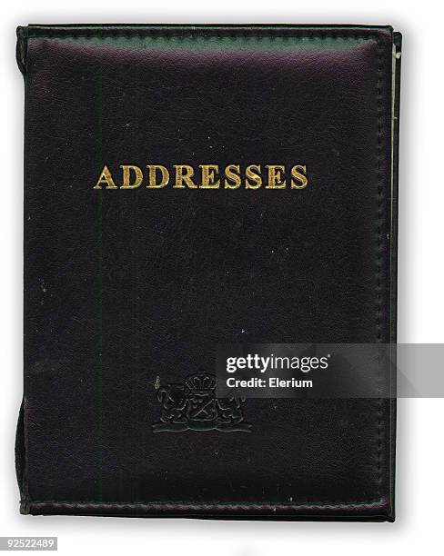 the little black book (address pad) - telephone directory stock pictures, royalty-free photos & images