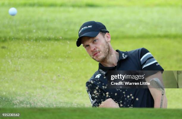 Danny Willett of England plays a practice round ahead of the Tshwane Open at Pretoria Country Club on February 28, 2018 in Pretoria, South Africa.