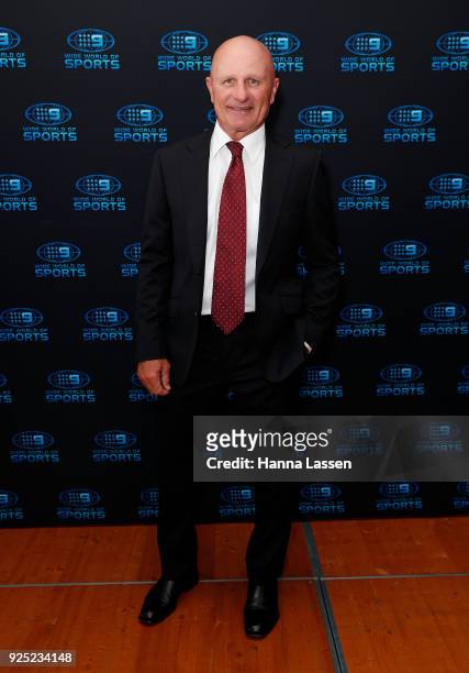 Peter Stirling attends the Nine Network 2018 NRL Launch at the Australian Maritime Museum on February 28, 2018 in Sydney, Australia.