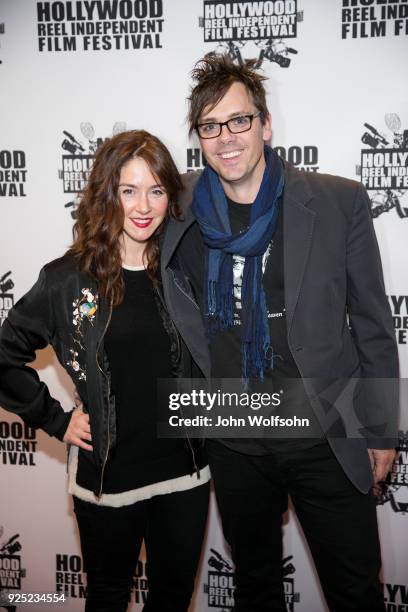 Erin Karpluk and Matthew Currie Holmes arrives at Buckout Road Premiere at the Hollywood Reel Independent Film Festival at Regal Cinemas L.A. Live on...