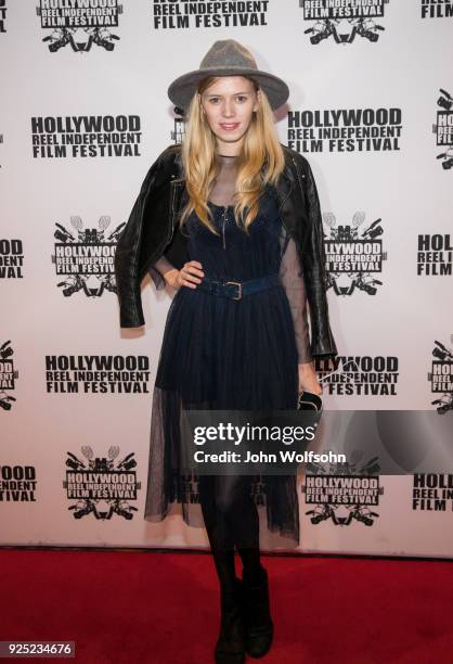 Ale Stef arrives at Buckout Road Premiere at the Hollywood Reel Independent Film Festival at Regal Cinemas L.A. Live on February 27, 2018 in Los...