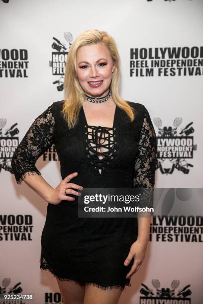 Jessica Cameron arrives at Buckout Road Premiere at the Hollywood Reel Independent Film Festival at Regal Cinemas L.A. Live on February 27, 2018 in...