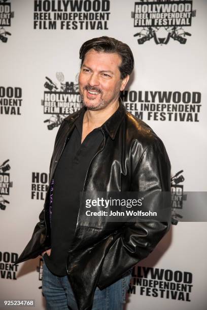 David Hayter arrives at Buckout Road Premiere at the Hollywood Reel Independent Film Festival at Regal Cinemas L.A. Live on February 27, 2018 in Los...