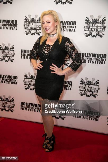 Jessica Cameron arrives at Buckout Road Premiere at the Hollywood Reel Independent Film Festival at Regal Cinemas L.A. Live on February 27, 2018 in...
