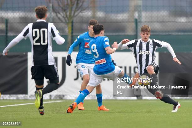 Alessandro Tripaldelli of Juventus during the Serie A Primavera match between Juventus U19 and SSC Napoli on February 24, 2018 in Vinovo, Italy.