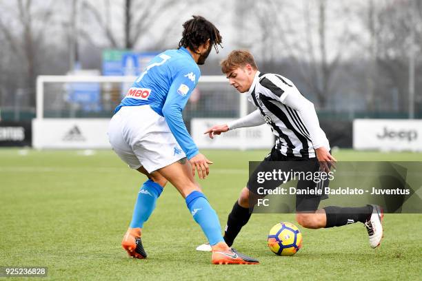 Alessandro Tripaldelli of Juventus during the Serie A Primavera match between Juventus U19 and SSC Napoli on February 24, 2018 in Vinovo, Italy.