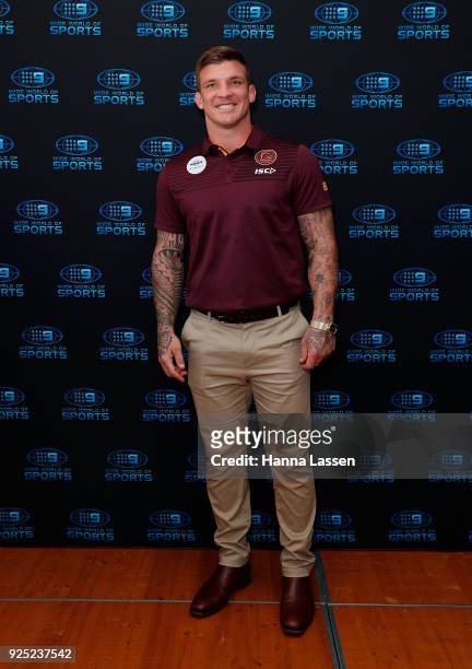 Josh McGuire attends the Nine Network 2018 NRL Launch at the Australian Maritime Museum on February 28, 2018 in Sydney, Australia.