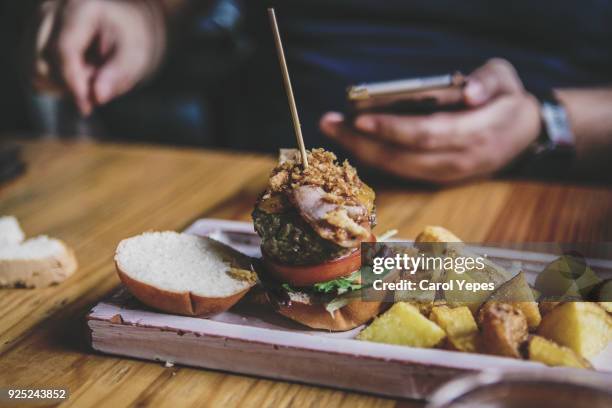 spanish  hamburguer tapa in a bar, seville ,spain - seville food stock pictures, royalty-free photos & images