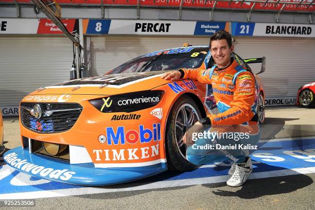 Nick Percat driver of the Brad Jones Racing Commodore ZB poses for a photo ahead of this weekend's Supercars Adelaide 500 at Adelaide Street Circuit...