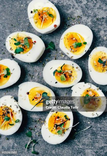 boiled eggs - boiled egg stock pictures, royalty-free photos & images