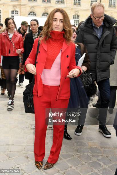 Alexia Niedzielski attends the Christian Dior show as part of the Paris Fashion Week Womenswear Fall/Winter 2018/2019 on February 27, 2018 in Paris,...