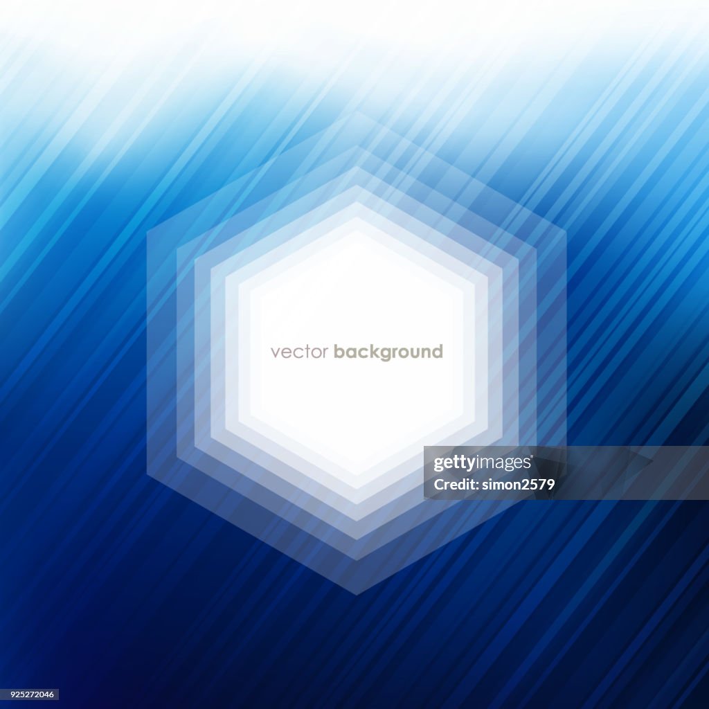 Fading Color Shape Blue Color Background With Fading White Hexagon Shape Pattern High-Res ...