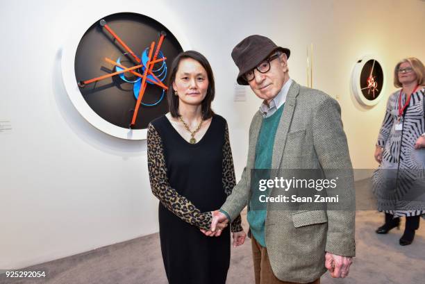 Soon-Yi Previn and Woody Allen attend The Art Show Gala Preview at Park Avenue Armory on February 27, 2018 in New York City.