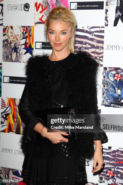Tamara Beckwith attends the Jimmy Choo Project Pep launch party, at Selfridges on October 29, 2009 in London, England.